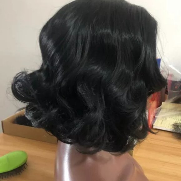 Short Bob Body Wave Lace Front Wig Pre-Plucked With Baby Hair Density 150% 12in - Picture 4 of 5